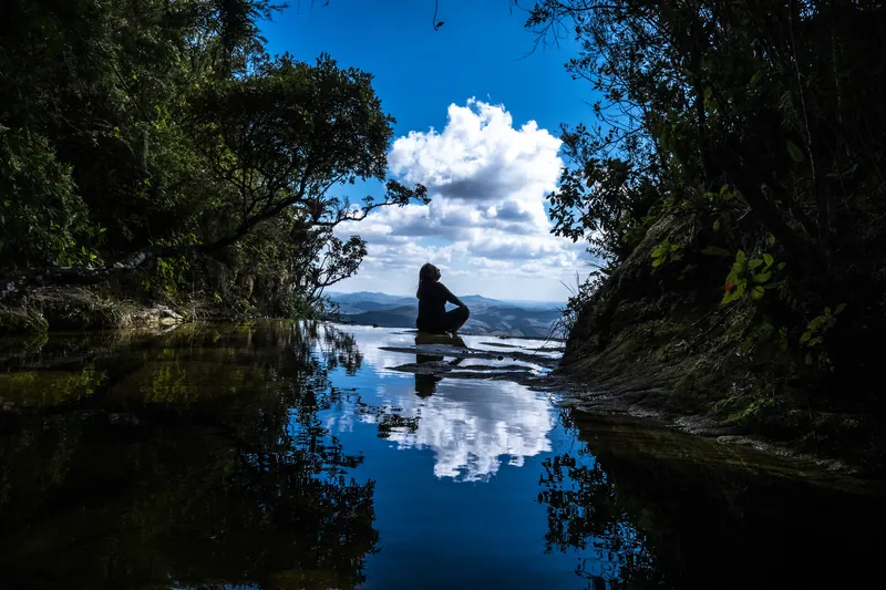 Reflexo no espelho d'água